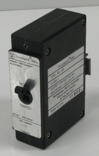 3512C12H02 GroundGard Relay by Eaton, Cutler-Hammer or Westinghouse